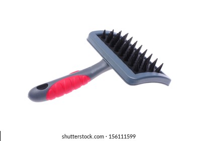 Dog Brush Isolated On White Background 