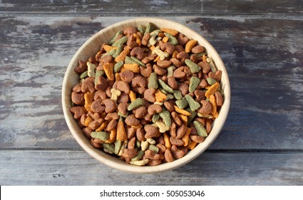 Dog Food In Bowl