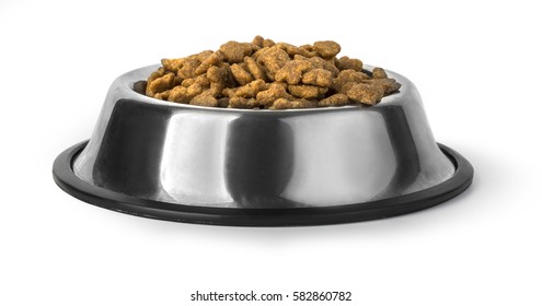 covered pet food bowl