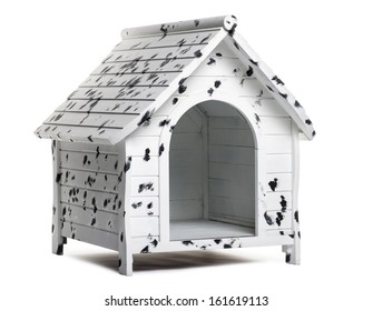 Dog Kennel, Isolated On White