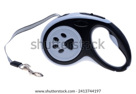 Dog Leash Automatic Retractable isolated on white background