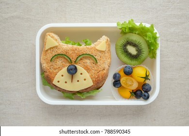 Dog Lunch Box, Fun Food Art For Kids