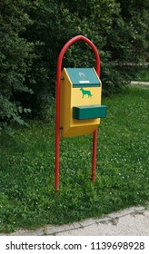 Dog Poop Bag Dispenser In The Park