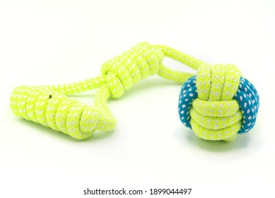 Dog Rope White Background Close Up