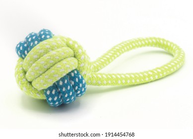 Dog Rope White Background Close Up