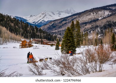 Dog Sledding San Juan County Colorado.