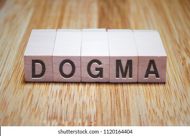 Dogma Word In Wooden Cube