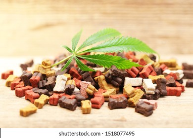 Dogs Food With Cannabis . Mini Bones Dog Treats Cbd . Marijuana Leaf