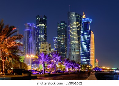 Doha at blue hour