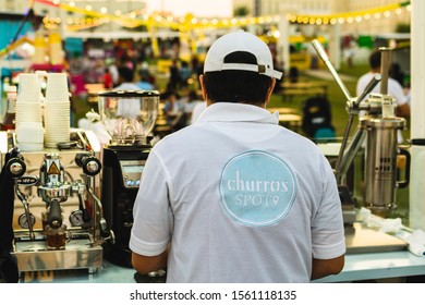 Doha / Qatar - 11/14/2019: Qatar Street Food Festival 2019 At Al Bidda Park.