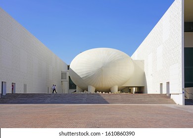 DOHA, QATAR -12 DEC 2019- View Of The Campus Of The Weill Cornell Medical College In Qatar Located In The Education City Complex Launched By The Qatar Foundation In Doha, Qatar.