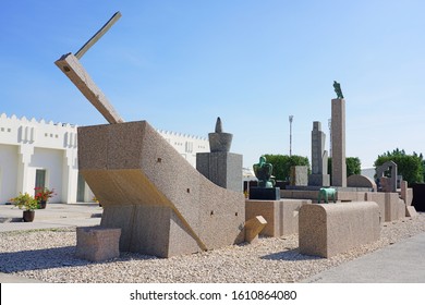 DOHA, QATAR -12 DEC 2019- View Of The Mathaf Arab Museum Of Modern Art Located In The Education City Complex Launched By The Qatar Foundation In Doha, Qatar.