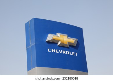 DOHA, QATAR - JAN 7: Chevrolet Logo At Car Dealership. January 7, 2012 In Doha, Qatar, Middle East