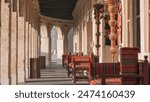 Doha, Qatar - June 06, 2024: Souq Waqif is a souq in Doha, in the state of Qatar. The souq is known for selling traditional garments, spices, handicrafts, and souvenirs