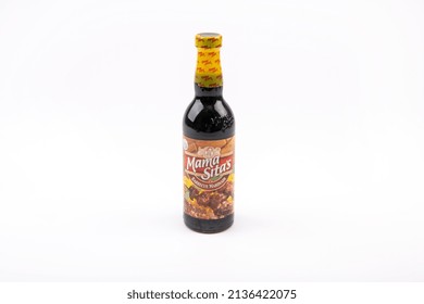 Doha, Qatar - March 10, 2022: 
Mama Sita's Barbecue Marinade Bottle On White Background