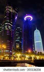 Doha, Qatar at night