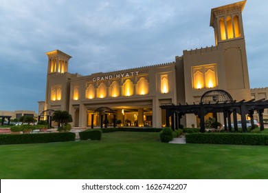 Doha, Qatar - Nov 26. 2019 Grand Hyatt Is Hyatt Hotels Corporation - An American Multinational Hospitality Company