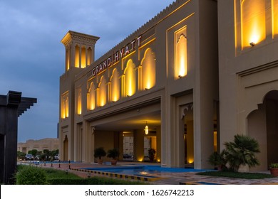 Doha, Qatar - Nov 26. 2019 Grand Hyatt Is Hyatt Hotels Corporation - An American Multinational Hospitality Company