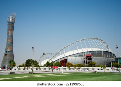 Doha, Qatar - October 6, 2022: Khalifa International Stadium