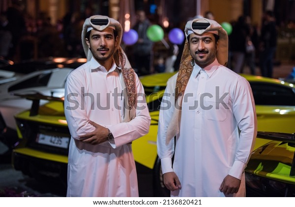 Doha ,Qatar-February 01,2018\
: Exhibition of luxury supercars organized by the Qatari team\
called \