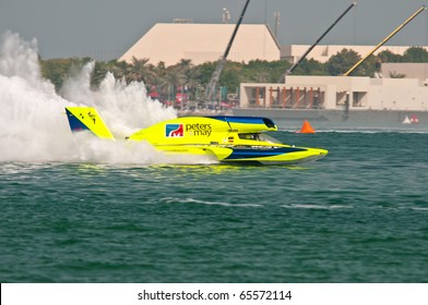 DOHA-NOV 20: Boats Racing In The Oryx Cup H1 Unlimited World Championship Event Nov 20, 2010 In Doha, Qatar.