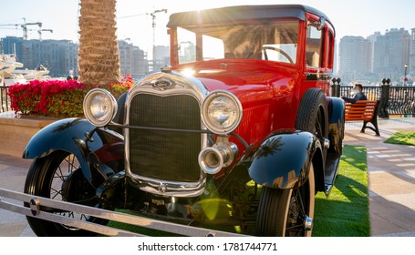 Doha,Qatar- 30 March 2020: 1929 ford model a classic car - Shutterstock ID 1781744771