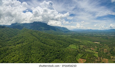 Doi Luang Chiang Dao Mountain Aerial View Landscape