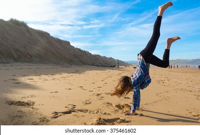 doing a handstand