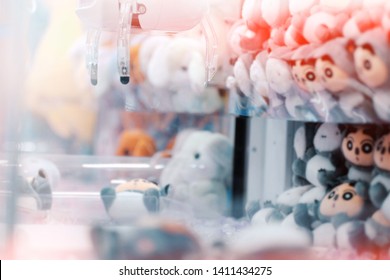 Doll Catcher Game In Tokyo,Japan,May 22,2019, Soft Focus In The Main Subject