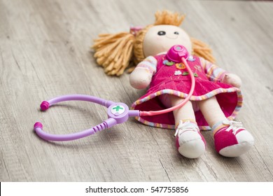 Doll and a stetoscope