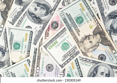 Dollar banknotes, business money as a background