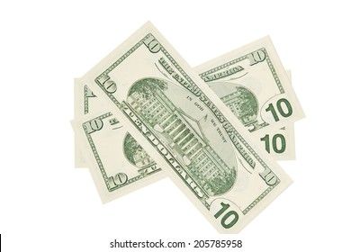 Dollar Bill Isolated On White Background