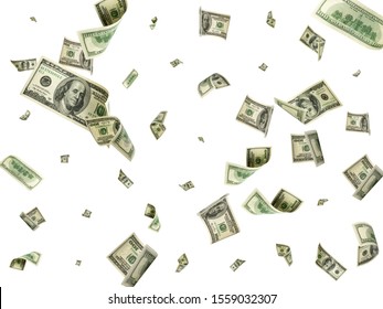 Dollar bill. Washington american cash. Usd money background. Money falling. - Shutterstock ID 1559032307