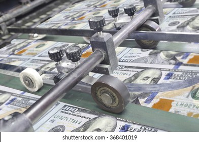 Dollar Money Usa Finance Printing Process Detail