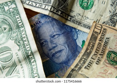 Dollar Rand Currency Exchange Concept Image Stock Photo 1175416666