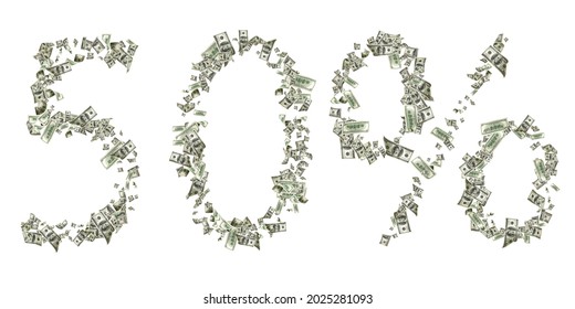 Dollar Sign American Money Number 50 Stock Photo 2025281093 | Shutterstock