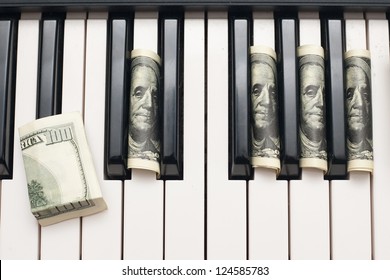 dollars and piano