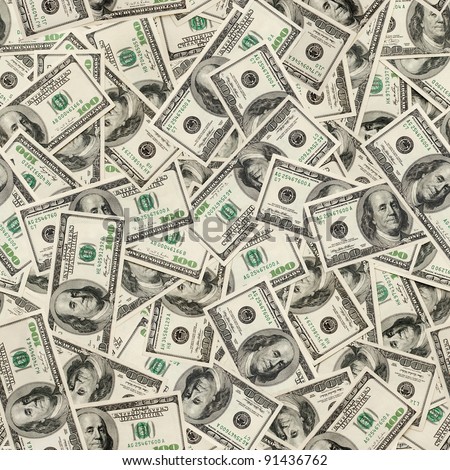 Dollars seamless background. High resolution seamless texture