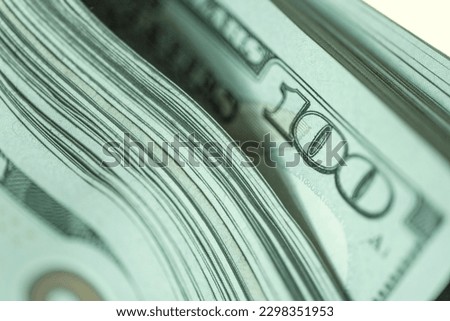 Dollars.Close-up view of stack of US dollars. Cash American Dollars
