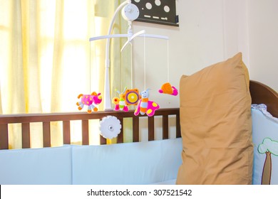 Dolls Mobile Over Baby Crib