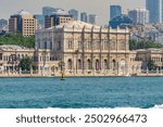 Dolmabahce palace in Besiktas district of Istanbul, Turkey