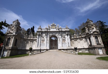 Dolmabahce Palace in Istanbul,Turkey.