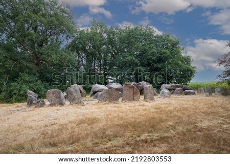 Dolmen D50, Noord-Sleen municipality of Coevorden in the Dutch province of Drenthe is a Neolithic Tomb and protected historical monument in a natural environment