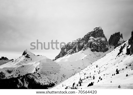 Similar – Dolomiti Dolomiten schwarz