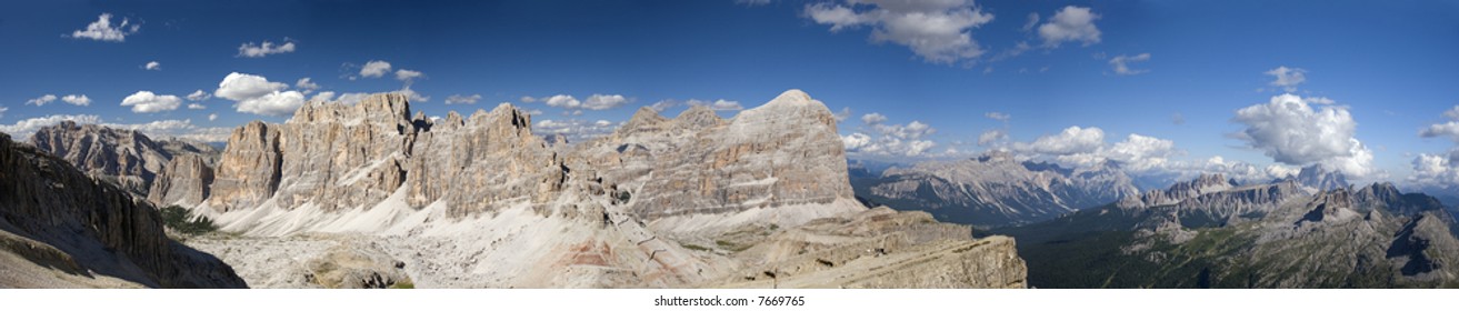 Dolomites Panoramic View Tofane Croda Da Stock Photo 7669765 | Shutterstock