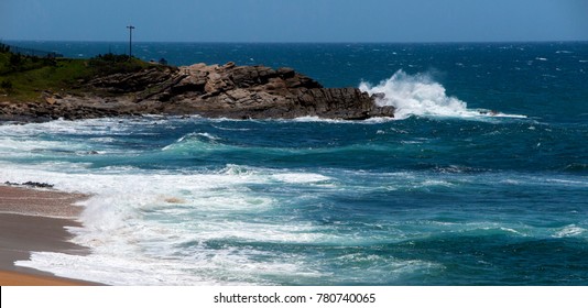 Dolphin Beach In Ballito In The Indian Ocean. South Africa