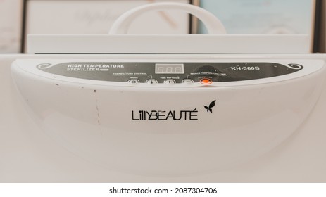 Dolyna, Ukraine March 5, 2021: Autoclave For Disinfection And Sterilization Of Cosmetic And Medical Instruments, Sterilization Package, Sterilizer Lilly Beaute.