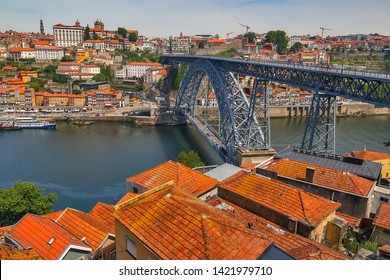 The Dom Luís I Bridge Or Luís I Bridge, Is A Double-deck Metal Arch Bridge That Spans The River Douro Between The Cities Of Porto And Vila Nova De Gaia In Portugal.