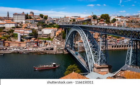 Dom Luís I Bridge In Opporto (Porto) Portugal