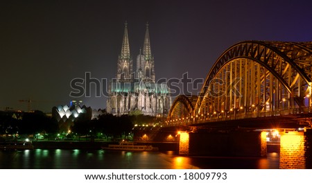 Similar – Image, Stock Photo Cologne Cathedral Night